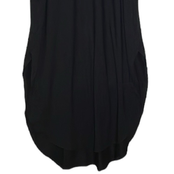 Zenana Black Maxi Dress with side pockets. - Picture 4 of 4